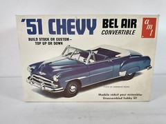 ’51 Chevy Bel Air Convertible AMT 1:25 Model Kit # T272 Sealed Parts Bags