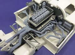 SD Models 1:24 Scale Detail-Up Set Jaguar XJR-9LM Engine 3D Printed for Tamiya