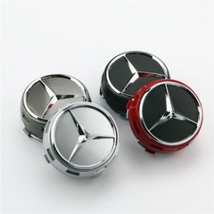 4PC 75mm Wheel Rim Cover Hub Caps Emblem Badge For Mercede s AMG Black