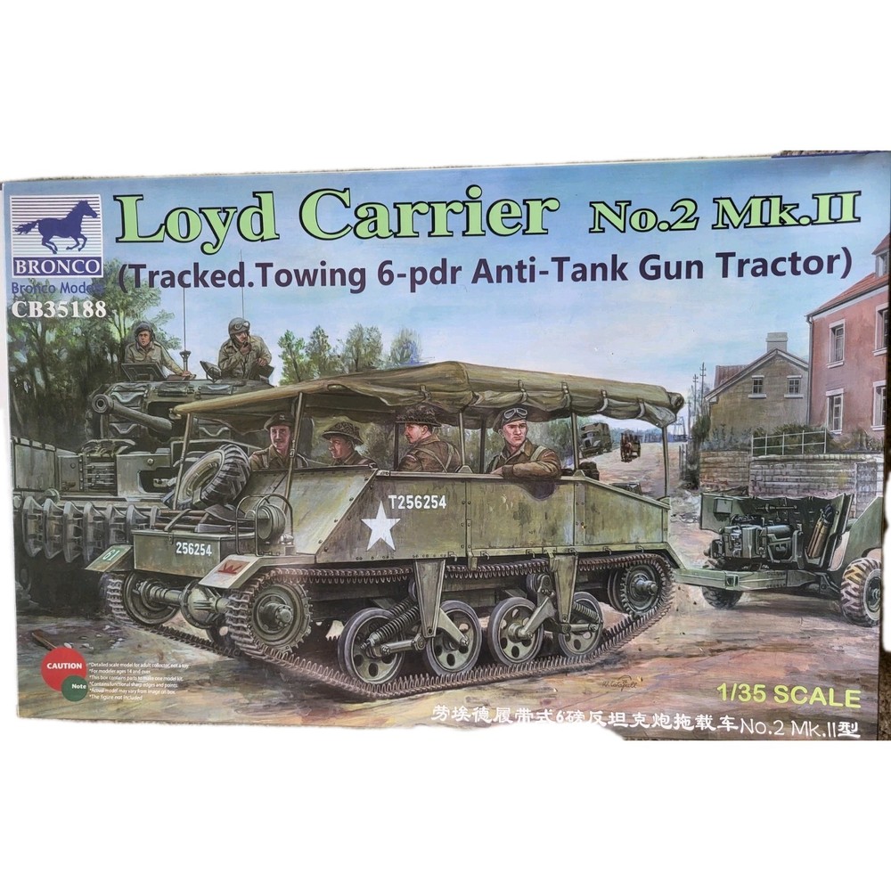 Bronco 1:35 Loyd Carrier No.2 MK.II Tracked (6pdr not included)Model Kit CB35188