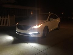Ijdmtoy Xenon White Led Daytime Running Lights Compatible 2015-2017 Hyundai