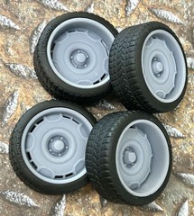 Resin 21 Inch “US Mags Arlington” Model car Wheels/Tires 1/24 1/25 scale