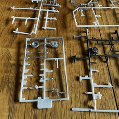 Built Model Car, 1998 Revell Stock Car STARTED, INCOMPLETE, MODIFIED