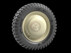 Panzer Art 1/35 Road Wheels w/Cap VW Kubelwagen WWII (Initial) (5 wh.) RE35-837