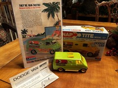 1975 Monogram Snap-Tite Snaptight Dodge Van “Vanana Split” with Advertisement