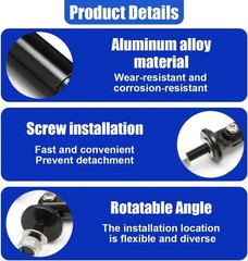 2PCS 8″-11″ Adjustable Splitter Strut Rods, Automotive Front Bumper Lip Support