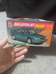 Vintage SNAP FAST PLUS Beginner FORD MUSTANG GT. Rare1994 AMT ERTL Complete. NIB