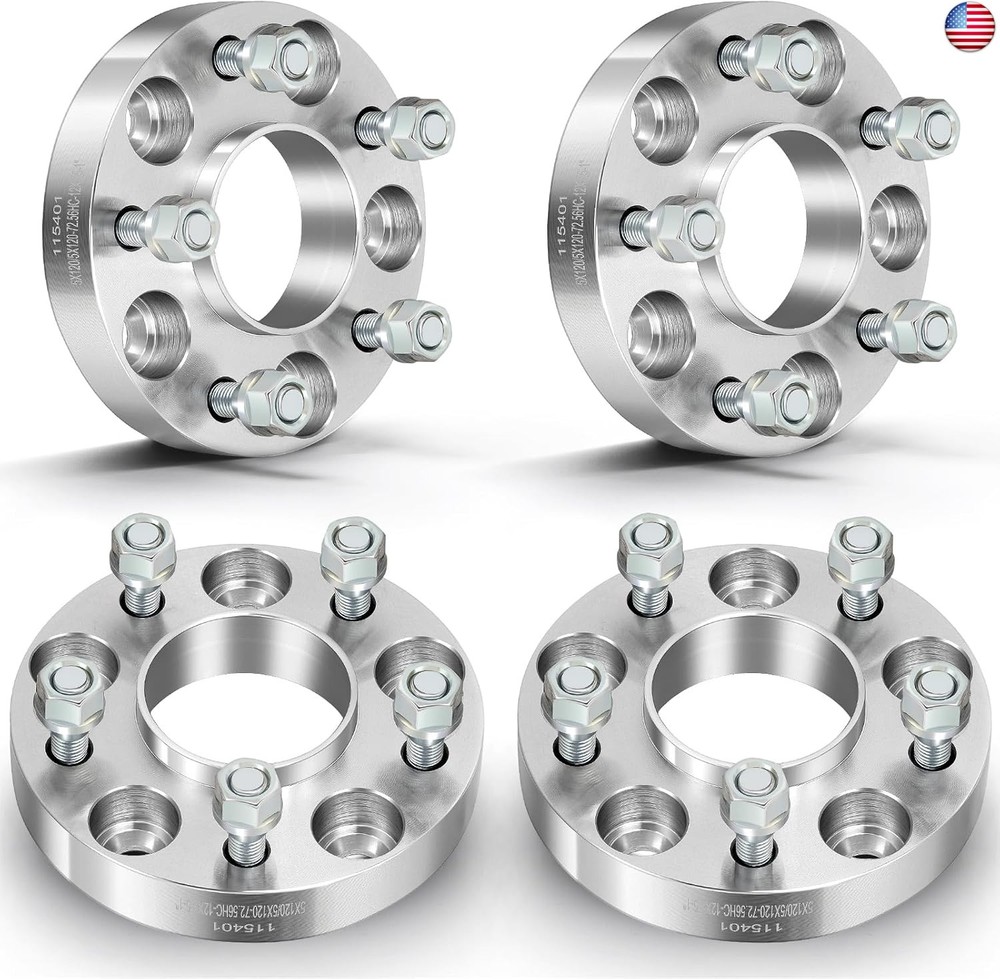 ECCPP 4PCS 25mm 1″ 5x120mm Hubcentric Wheel Spacers 5 Lug 72.56 Fits for E38