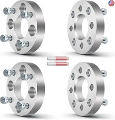 OCPTY 4PCS 1 inch Thick Wheel Spacers adapters 4 Lug 4×4 to 4×110 10×1.25 Studs