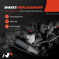 A-Premium Power Steering Reservoir/Tank with Cap & Bracket Compatible with