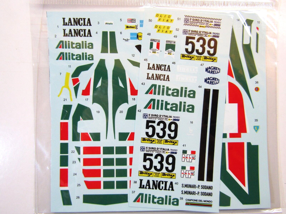 Decalpool 1/24 Lancia Stratos Turbo Alitalia Gr.5 ’77 Decal Sheet DP193 for Tami