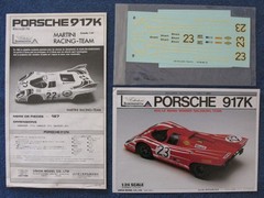 Union 1/24 Porsche 917K 1970 & 1971 Le Mans winners Factory-Sealed Parts Bags