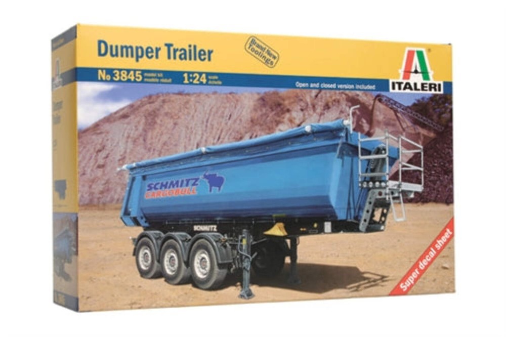 Italeri 3845 1/24 Dumper Trailer Model Kit