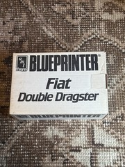 AMT BluePrinter Fiat Double Dragster 1:25 Scale Kit #8605PO Parts Sealed!