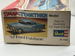 1974 Revell Snap Together 57 Ford Fairlane H-1103 Box Instructions And Body
