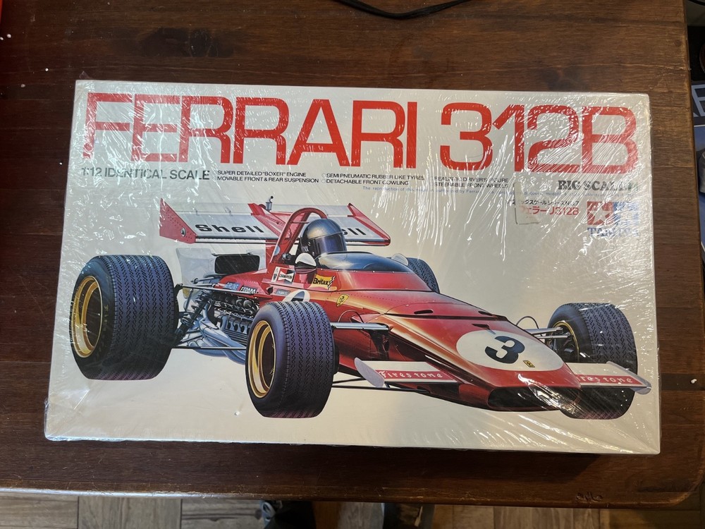 Tamiya 1/12 Big Scale Series 7 Ferrari 312B Formula One Model Kit 12 Sealed
