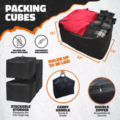 15 Cu. Ft. Waterproof Cargo Carrier Bag 48 In. X 31 In. X 18 In. Hitch Cargo Bag