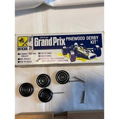 Vintage Cub Scout Official Grand Prix Pinewood Derby Kit No 1622 BSA Car Kit