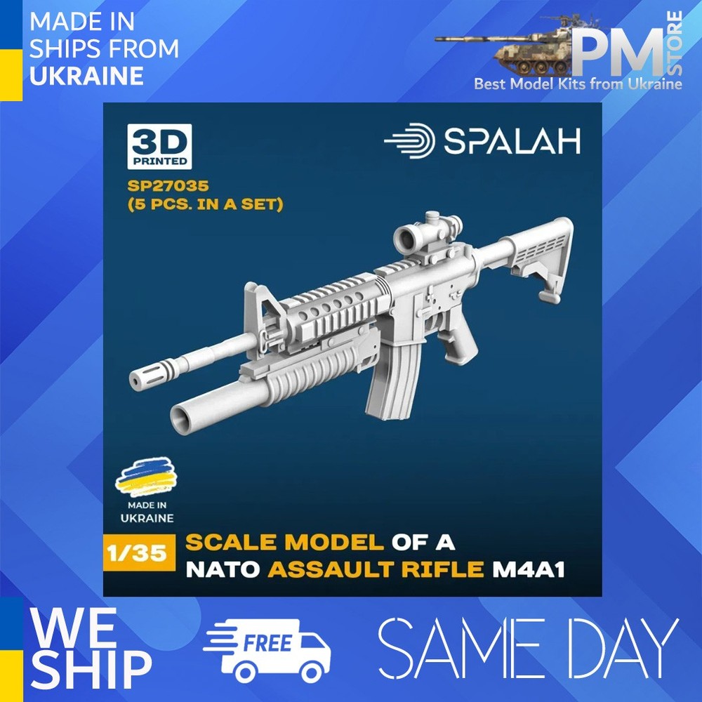 Spalah 27035 1/35 Set of scale models “NATO assault rifle M4A1”, (5 pcs.)