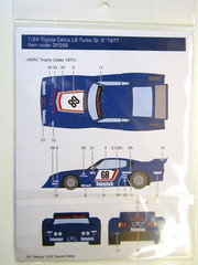 Decalpool 1/24 Toyota Celica LB Turbo #68/56 Group 5 1977 Decal Sheet DP268