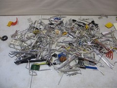 Large Plastic Model Parts Lot with Chrome and Exhaust Pipes