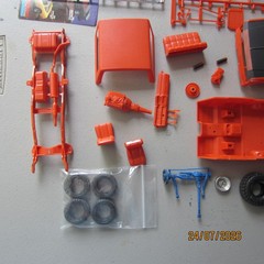Monogram 80 Ford Bronco 1/24th scale model kit, with Hi roller parts