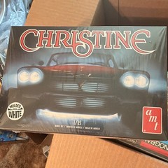 AMT Christine Plymouth 1:25 Scale Model Kit Unassembled, Molded in White