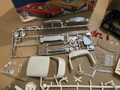 vintage 1962 issue AMT T2257 1957 Ford Thunderbird 57 T-Bird parts
