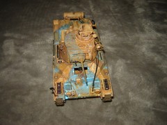 Built 4 Defiance Tank w/Driver 6-3/4 inches long Well Built & Painted Excellent