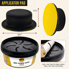 Premium White Dry Guide Coat Kit, 7 Ounces (200 Grams) – Powder That Instantly H
