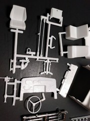 AMT Kenworth W-925 Tractor 1/25 cab glass interior seat chrome air horns truck