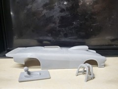 1/24 scale resin 3d printed 1973 Camaro Roadster body slot car model
