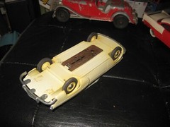 Vintage 1950s Chevrolet Two Tone Promo Car bank Dusk Gray over Driftwood Gray