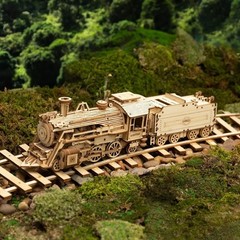 Intricate 3D Wooden Model Car Kit – Educational Puzzle for Adults, 408 Pieces