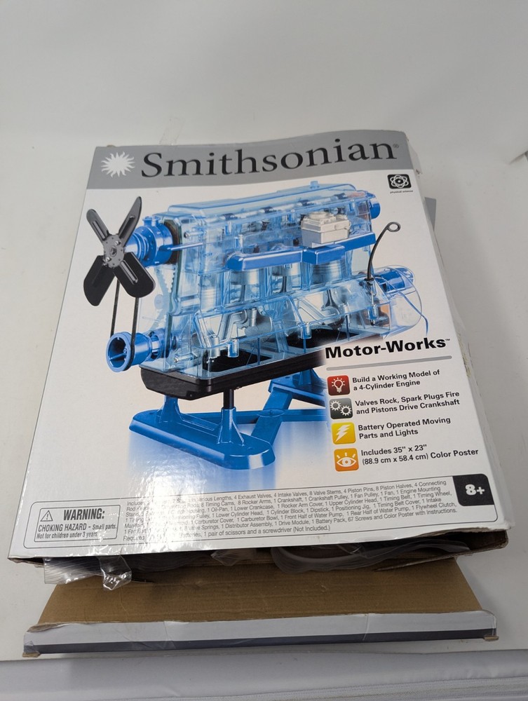 Smithsonian Motor Works Build a Working Model of a 4 Cylinder Engine Stem Kit