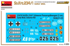 MiniArt 1/35 German Sd.Kfz. 234/1 Early Model Interior Kit #35410