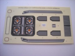 VINTAGE 1 25 MODEL JUNKYARD PARTS RESTORE LOT 05 HUMMER DECAL SHEET