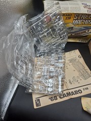 AMT ERTL 1968 Camaro Z28 Street Machines 1/25 Model Kit Open Started Body Engine