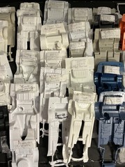 INTERIOR TUBS, (69) CHASSIS (52) Lot Sale All Identified But 6 Model Car Parts
