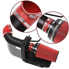 4 Inch Performance Cold Air Intake Filter Kit with Shield for 99-06 Black & Red
