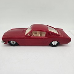 Vintage Red 1966 Ford Mustang Fastback Processed Plastics Toy Car