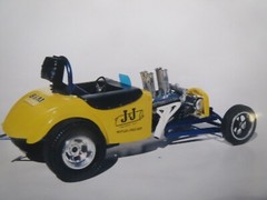 J &J Muffler 32′ Bantam A/A 1/25 Decal from Fremont Racing Specialties