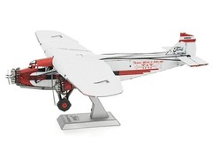 FORD TRIMOTOR AIRCRAFT WHITE & RED STEEL MODEL KIT BY METAL EARTH MMS467
