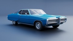 3d Printed 1/25 1968 Pontiac Grand Prix Model Kit