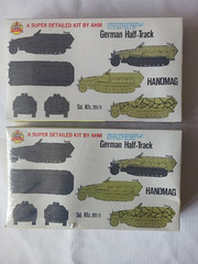 German Half-Track Hanomag Sd.Kfz. 251/1 Sealed Model Kit 1974 Armor ANH Kits (2)