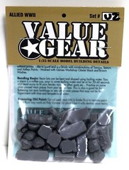 1/35 USA WWII Pack Set #2 – Value Gear Resin Stowage- 25 Pieces