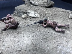 1/35 Scale Military Diorama Base Terrain Display Model Soldiers Figures Diecast