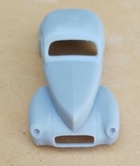 ABS-LIKE RESIN 3D PRINTED 1/43 1941 WILLYS COUPE BODY. GASSER DRAG