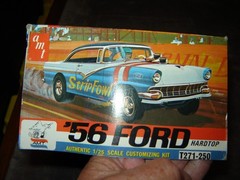 AMT T271-250 Original Vintage 1956 Ford Hardtop STRIP FOWL Box opened Kit Sealed