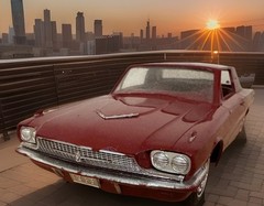 Vintage 1966 FORD THUNDERBIRD PROMO Dealer CAR – Maroon T’bird